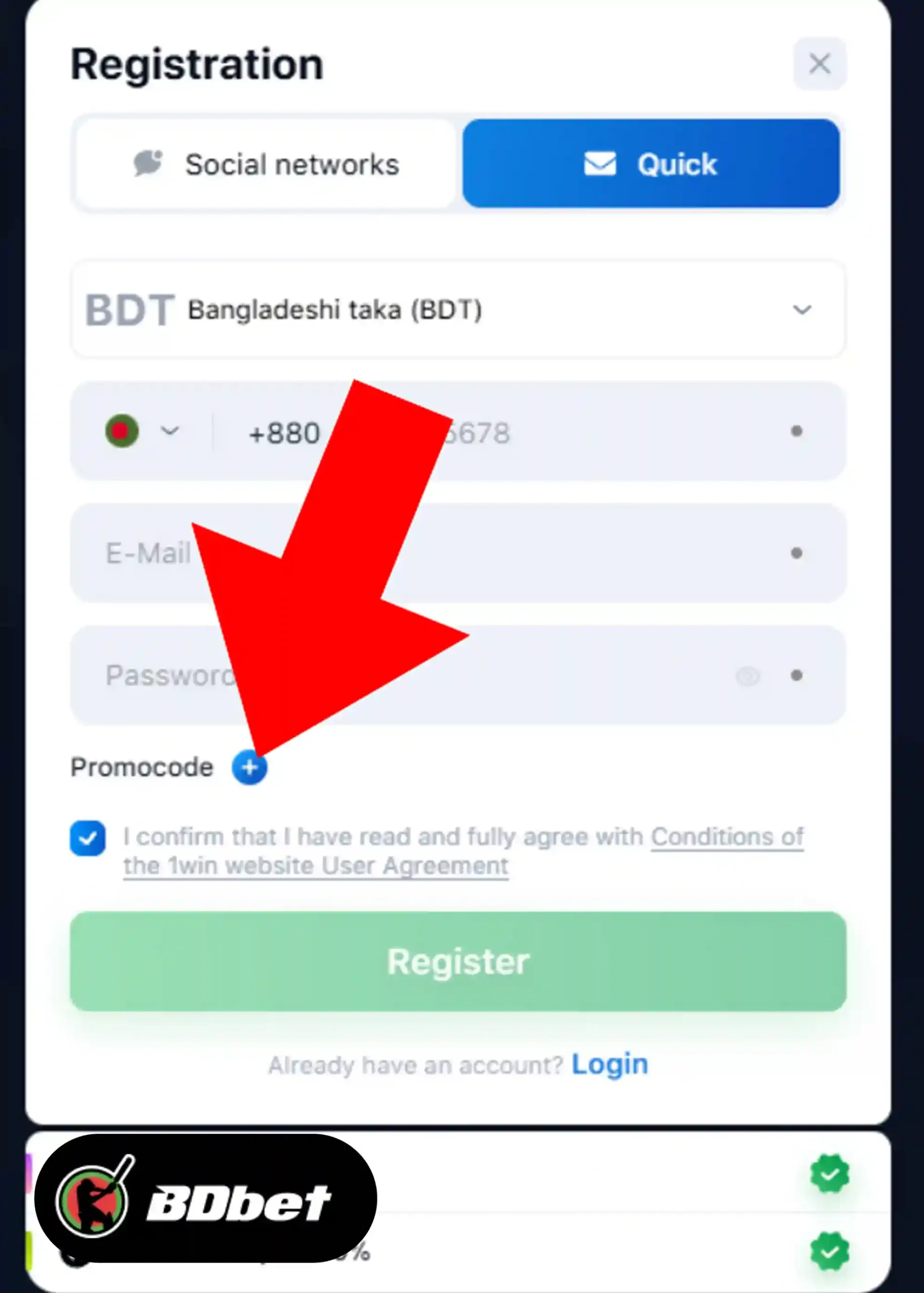 How to Register in 1win Casino?