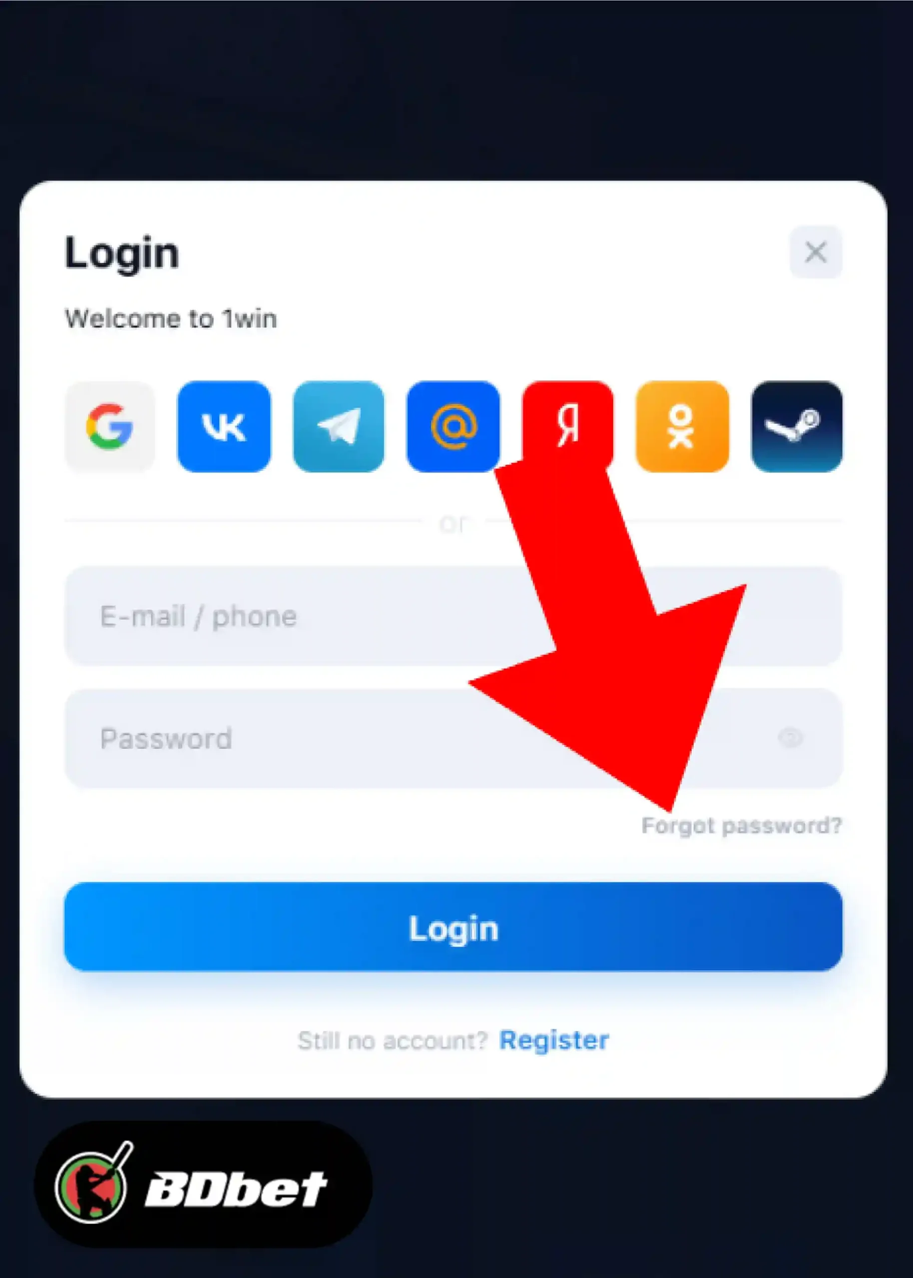 Step 5: Forgot Password?
