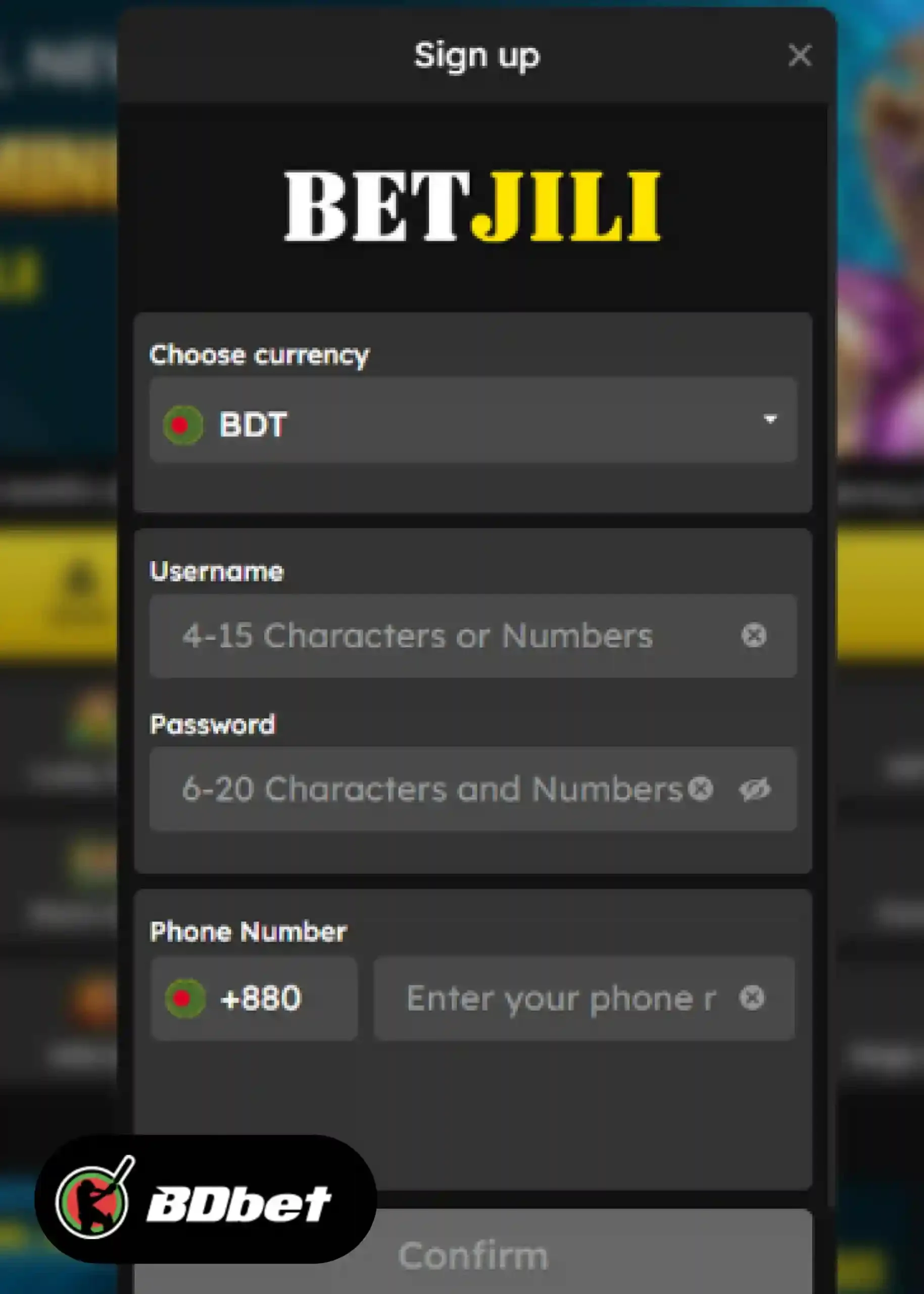 How to Register in Betjili?