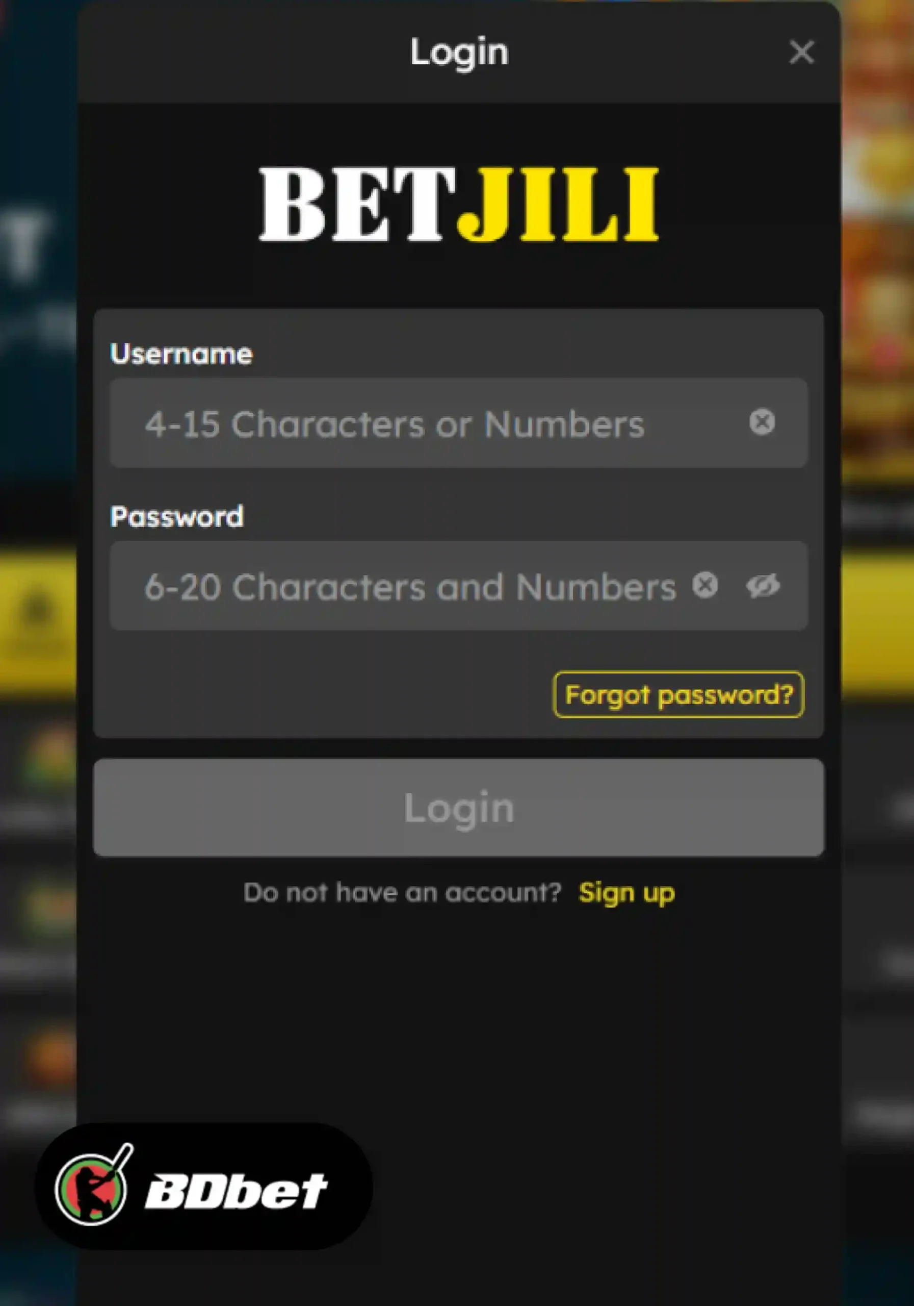 How to Log In to Your Betjili Account?