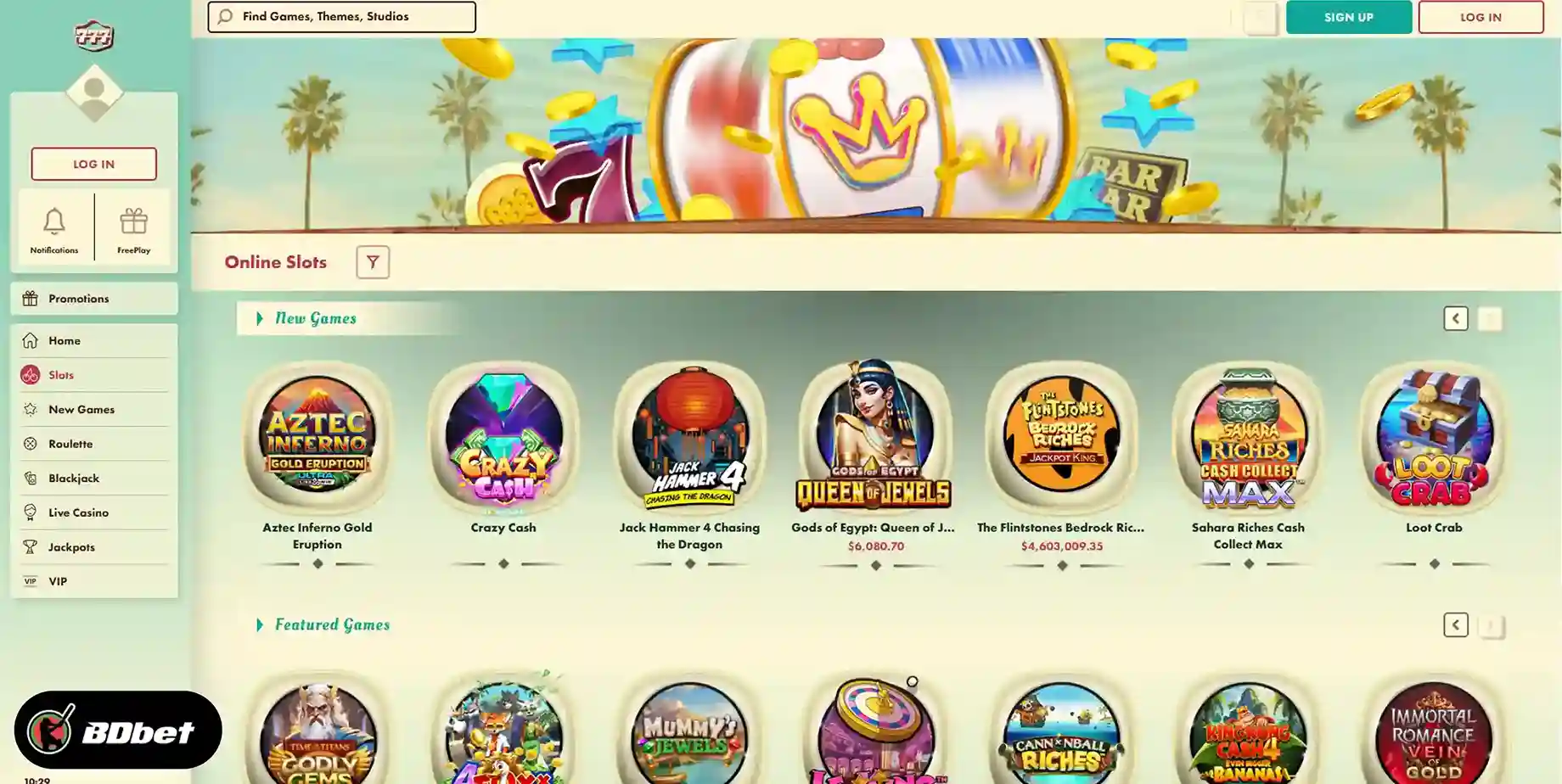 Slots at 777 Casino